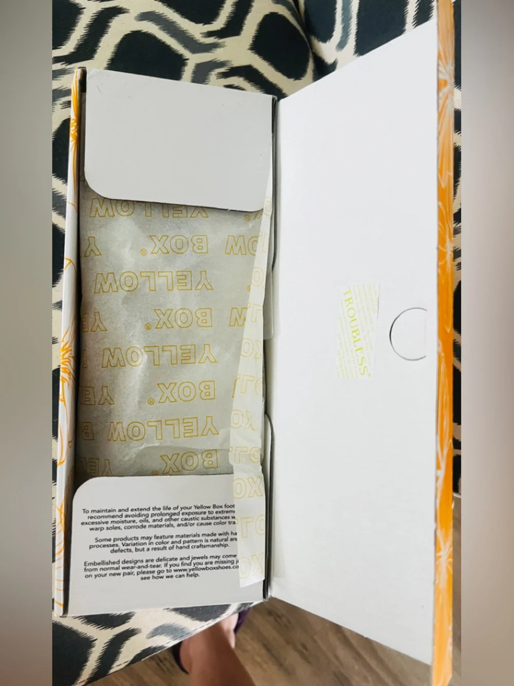 Yellow Box Brown Leather Slide - Picture 5 of 7